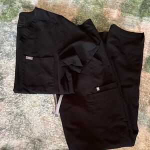 Figs Black Scrub Set- Tall